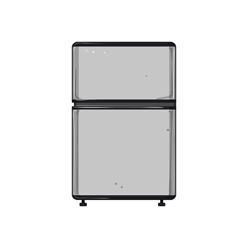 home fridge refrigerator cartoon. home fridge refrigerator sign. isolated symbol vector illustration