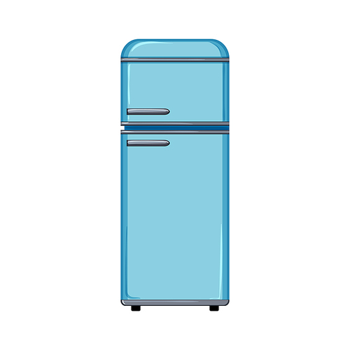 food fridge refrigerator cartoon. food fridge refrigerator sign. isolated symbol vector illustration