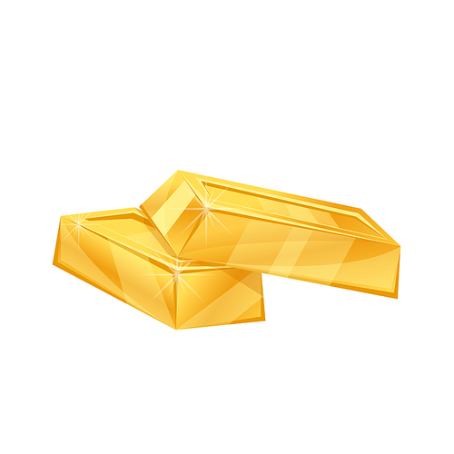 golden bar cartoon. gold metal, bank finance, business treasure, banking money, investment wealth golden bar vector illustration
