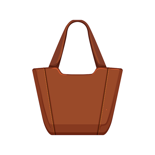 luxury leather bag women cartoon. luxury leather bag women sign. isolated symbol vector illustration