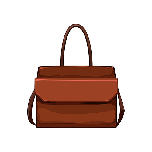girl business bag cartoon. girl business bag sign. isolated symbol vector illustration