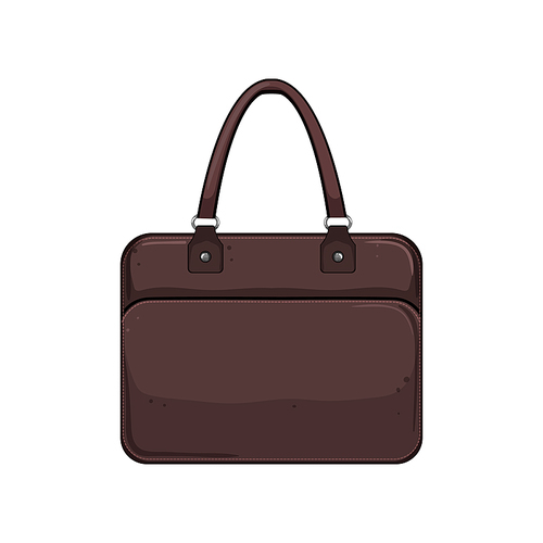 female business bag cartoon. female business bag sign. isolated symbol vector illustration