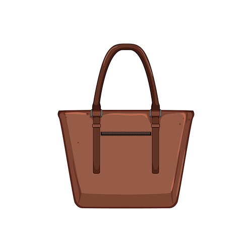 purse leather bag women cartoon. purse leather bag women sign. isolated symbol vector illustration