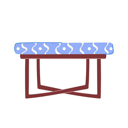 furniture bench bedroom cartoon. furniture bench bedroom sign. isolated symbol vector illustration
