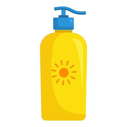 beach sun cream block cartoon. beach sun cream block sign. isolated symbol vector illustration