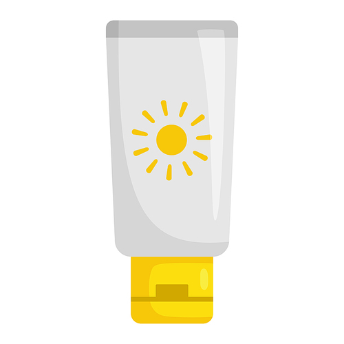 tan sun cream block cartoon. tan sun cream block sign. isolated symbol vector illustration