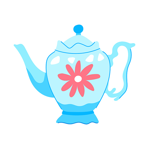 pot vintage teapot cartoon. kettle porcelain, kitchen menu, breakfast decoration pot vintage teapot sign. isolated symbol vector illustration