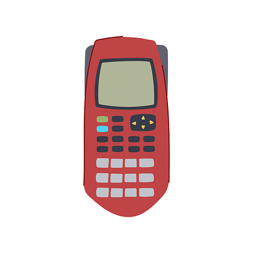 money graphing calculator cartoon. business graph, tax financial, finance data money graphing calculator sign. isolated symbol vector illustration