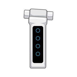 diagnosis spirometer cartoon. health breathing, pulmonary assessment, device monitor diagnosis spirometer sign. isolated symbol vector illustration