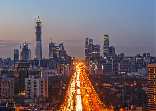 beijing,Sunrise,The city,nikon,international trade,Emotions,Climb the stairs,I love climbing up the stairs,Let's go to the city,Business,Travel,The office,high building,The sky,No one,At night,Tall,finance,traffic