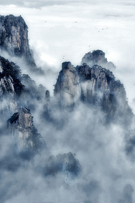 Of course,scenery,color,aestheticism,sony,anhui,Kase Pictures Cash Dollars,You send the map, I print it, I taste the art,Tall,Winter,cloud,fog,rock,waters,dawn,light,Sunset,Volcano,The weather,Mist