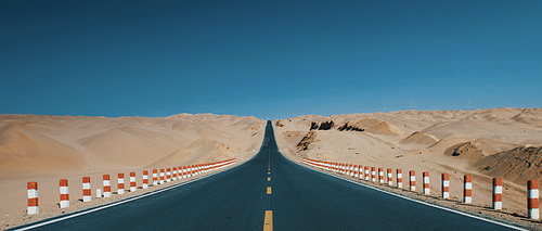 scenery,Travel,sand,landscape,The sky,The road,outdoors,Transportation Systems,summertime,dune,waters,Nature,Cheers,Expressway,wasteland,Drought,empty,shan