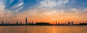 nanjing,sunset clouds,canon,The city,lake,capture,twilight,The sky,skyline,At night,high building,outdoors,building,cityscape,The river,Downtown,The moon,The lighthouse,The sun.