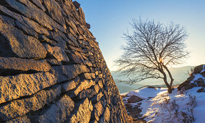 Of course,The Great Wall,sony,Travel,rock,The sky,outdoors,Winter,Snowy,tree,Sunset,dawn,shan,waters,beautiful sceneries,ki,The park,At night,Comfortable weather,ishi