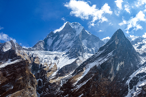 Take a helicopter ride from Boca Cara to a capture on the way to Annapna's base camp.