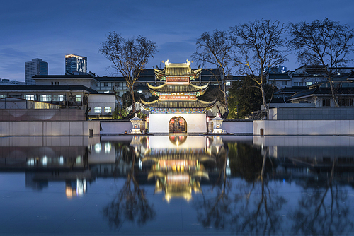 nanjing,nightscene,construction,nikon,Thebridge,building,Theriver,lake,Thepark,light,Thesky,Noone,canal,outdoors,mirror,landscape,Atnight,tree,Thecity,