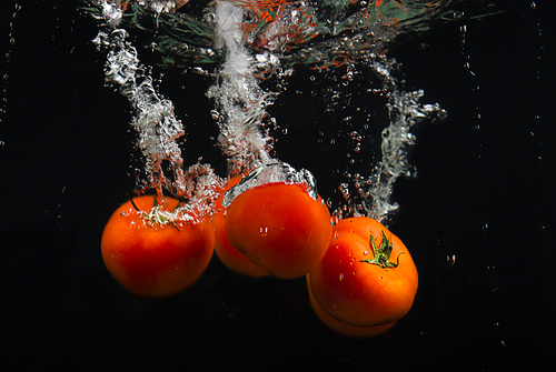 Keep looking at the tomatoes in the tank to get a better shape.