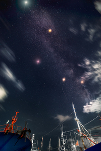 At night, I was alone in the dock looking for the sky, but the pollution was too severe to film, and suddenly I found a section of street light in the repair area, a dark, but the cars in and out of the car is still looking for stars. So I set up the diagram there, waiting patiently for the gap of the car, 20 seconds of exposure, finished this work. When you see all the lines, including the direct