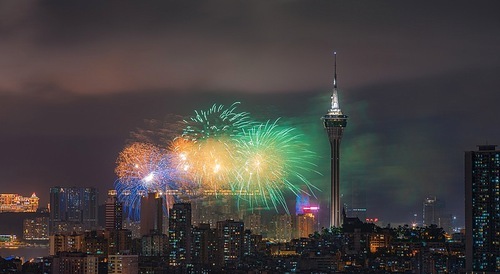 Due to the typhoon, the performance of this year's fireworks displays has dropped very low.