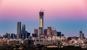 beijing,construction,CBD,Downtown,cityscape,building,Tall,Sunset,twilight,Travel,high building,The sky,The office,No one,The city,At night,Hyundai,Business,finance