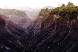 portrait,documentary,aerial photograph,scenery,Travel,wide angle,The mountains,Emotions,geologic,daijiang,outdoors,The river,light,dawn,The sky,Mist,fall,The park,rock,waterfall