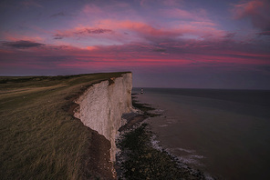 East Bourne, England, the sunset clouds.