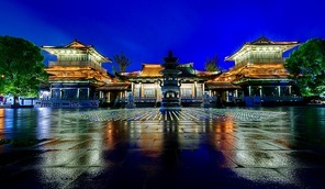 scenery,construction,color,hangzhou,City Night Scene,west lake of hangzhou,building,The sky,twilight,light,pavilion,Tourism,Deluxe,paladin,Sunset,Holiday,The arts,At night,