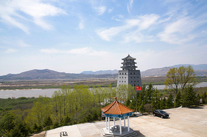 scenery,Travel,nikon,early spring,three kingdoms,The border,kawakawa,tree,summertime,landscape,ki,Comfortable weather,lake,Daylight,building,shan,The sun,pastime,pastoral,Traditional,