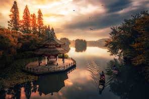 Spend a full day in Hangzhou for a day, during a sunset, a sunrise, the filming schedule is very compact.