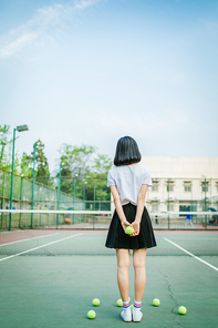 Location: Nanlin Tennis Court. Camera: Dream. Summer should be such a refreshing theme, and this fresh girl. Do you want to come with me?