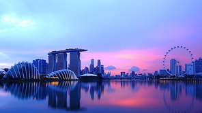 scenery,canon,The city.,Singapore,The bridge.,reflex,twilight,The sky.,At night.,Travel.,Downtown.,The river.,dawn,seaside,skyline,cityscape,marina,building