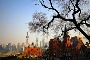 Taken at the Bund, Shanghai, on March 7, 2017.