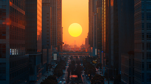 light and shadow,Sunset.,construction,The city.,nikon,color,street racket,suzhou,Suspension date.,Suzhou Central,high building,The office.,Downtown.,People.,street,finance,The road.,skyline,twilight