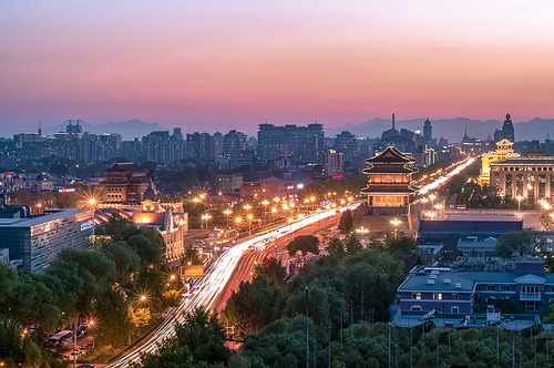 beijing,Travel.,The city.,color,sunset catcher,Let's go to the city,traffic,Sunset.,The bridge.,building,skyline,Lighted.,The sky.,waters,No one.,Downtown.,The river.,Transportation Systems,eyesight