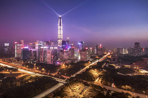 vehicular traffic,night scene,canon,The city.,CBD,color,traffic,The road.,shenzhen,business,finance,china 's peace,Sunset.,The sky.,The bridge.,Business.,waters,high building,The river.