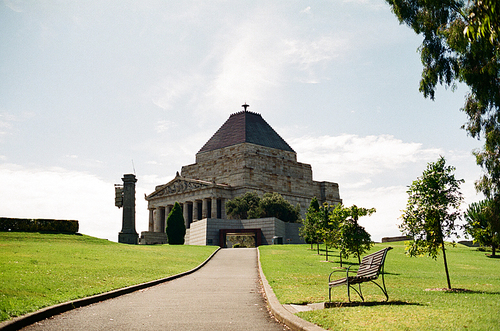 호주 멜버른의 전쟁기념관 필름사진 (NN015_012)