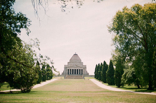 호주 멜버른의 전쟁기념관 필름사진 (NN015_041)