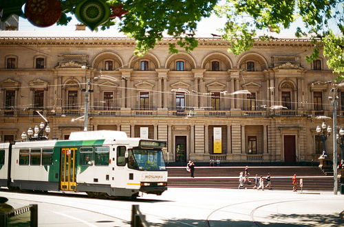 호주 멜버른의 트램 필름사진 (NN015_046)
