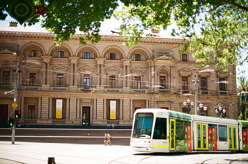 호주 멜버른의 트램 필름사진 (NN015_047)