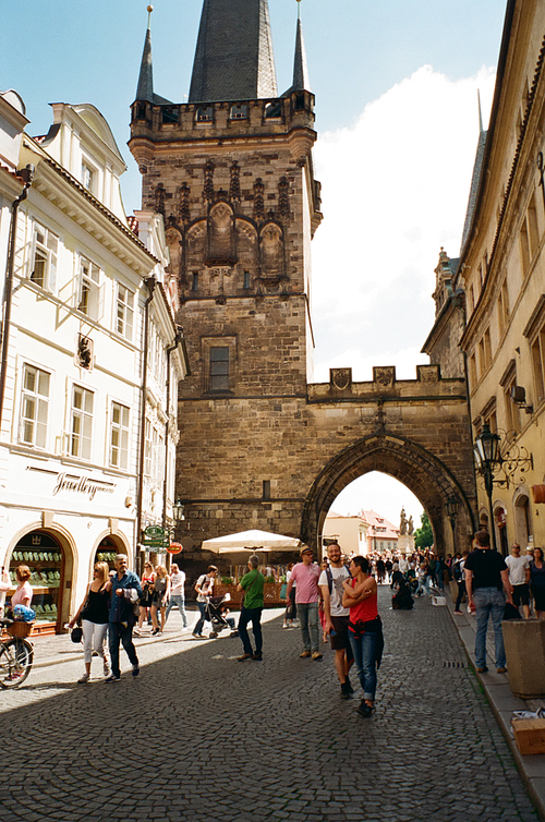 체코 프라하 골목의 필름사진 (NN012_046)