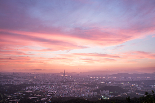 남한산성에서 바라본 서울의 황홀한 야경