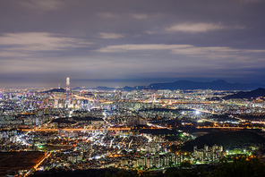 남한산성에서 바라본 서울의 야경