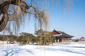 한국의 고궁, 경복궁의 겨울