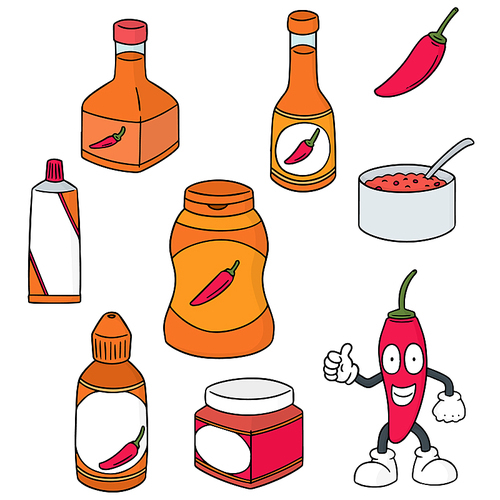 vector set of chilli product
