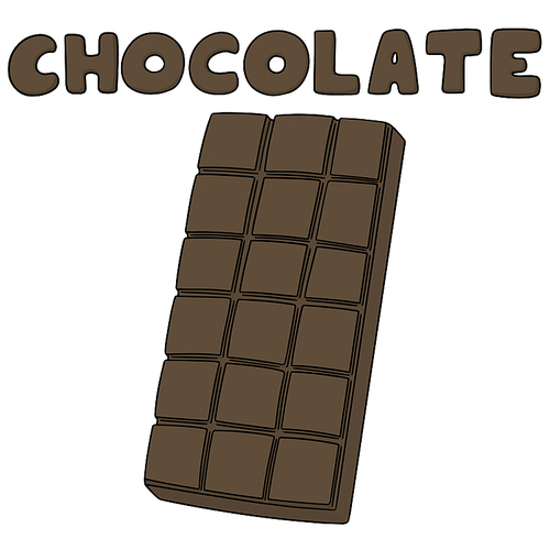 vector set of chocolate