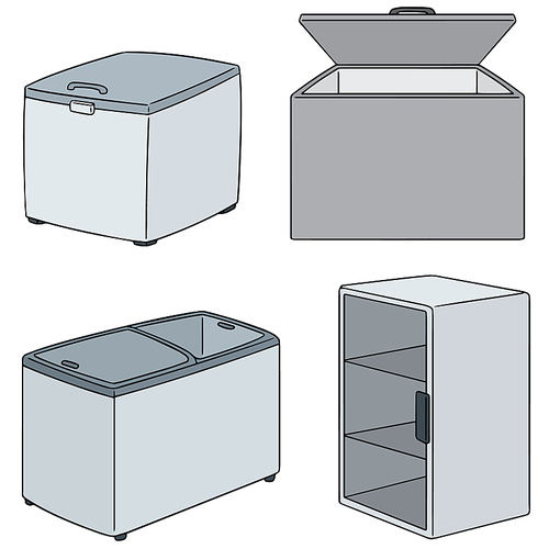 vector set of freezer