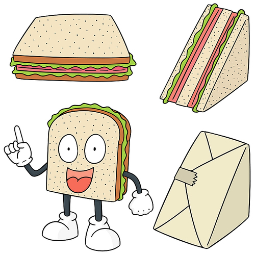 vector set of sandwich