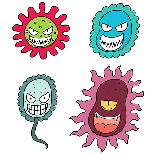 vector set of bacteria