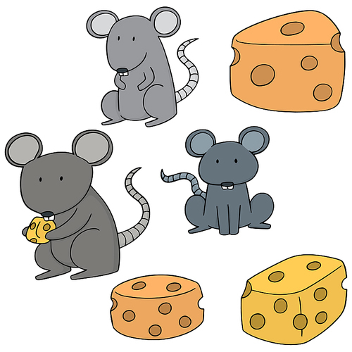 vector set of mouse