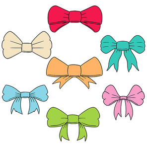 vector set of bow